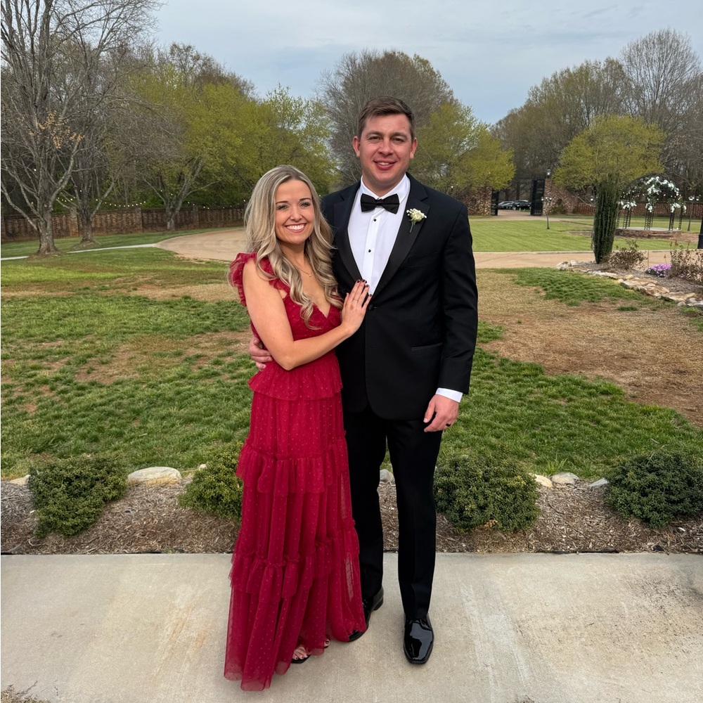 Flying Tomato Tiered Tulle Maxi Dress